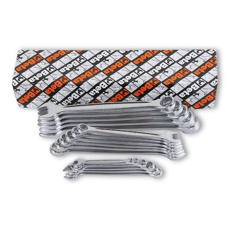 Beta Beta 42/S17 Set of 17 12-Point 15 Degrees Offset Combination Wrenches, Metric 6mm-22mm 000421065